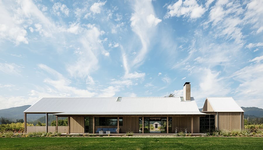 Beautiful house with pitched roof